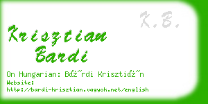 krisztian bardi business card